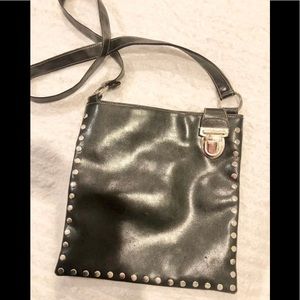COPY - Fashion express black studded Crossbody bag.